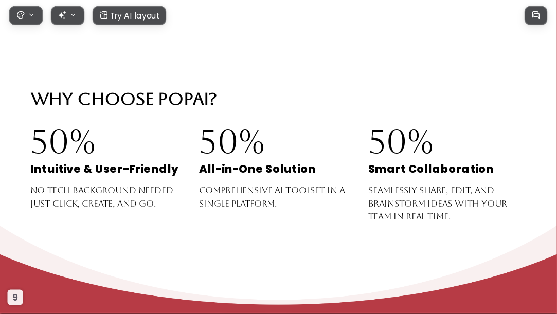 Red Gilded Years AI Presentation Template for Portfolio Showcase 2026 - Slide 9