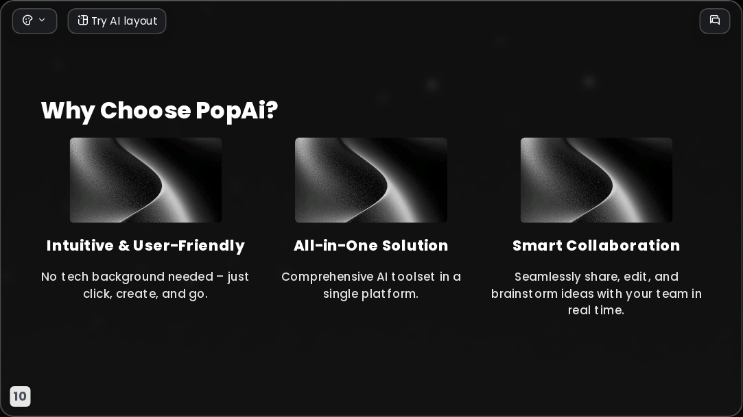 Starlit Drift AI Presentation Template for Artwork Showcase 2026 - Slide 10