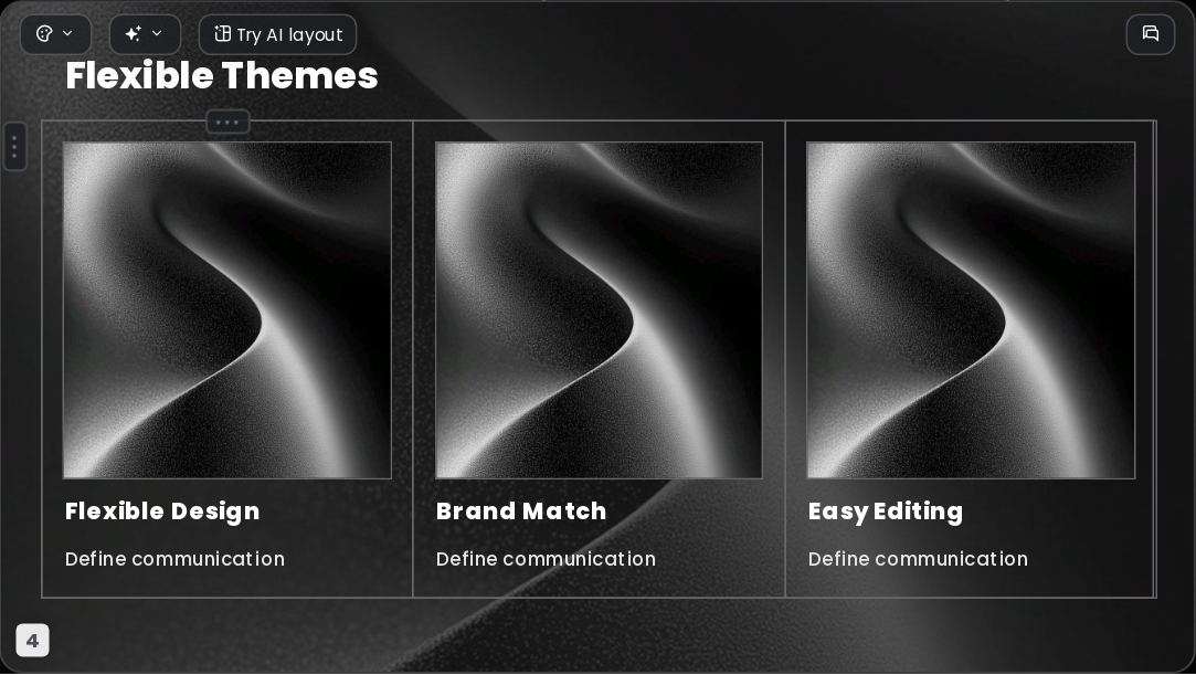 Starlit Drift AI Presentation Template for Artwork Showcase 2026 - Slide 4