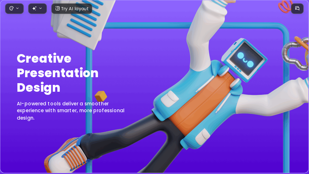 3D Trend AI Presentation Template for Teaching Courseware 2026