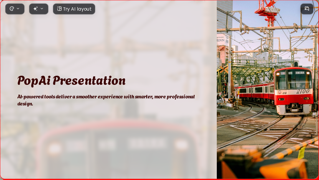 Retro City Streets AI Presentation Template for Artwork Showcase 2026