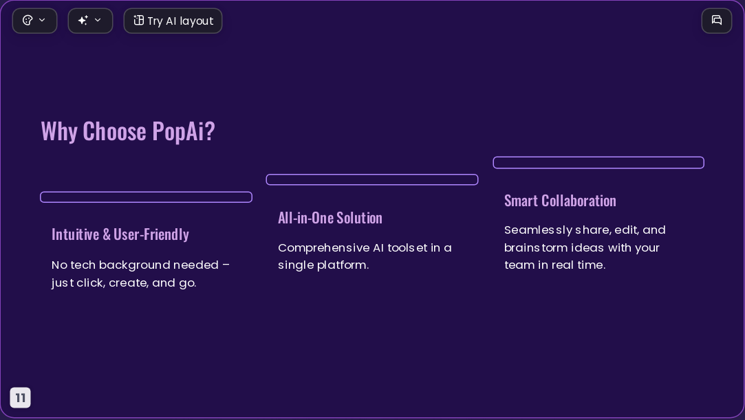 Popai Purple AI Presentation Template for Portfolio Showcase 2026 - Slide 11
