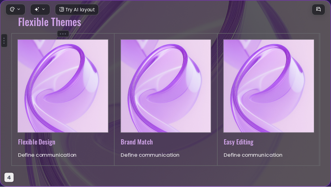 Popai Purple AI Presentation Template for Portfolio Showcase 2026 - Slide 4