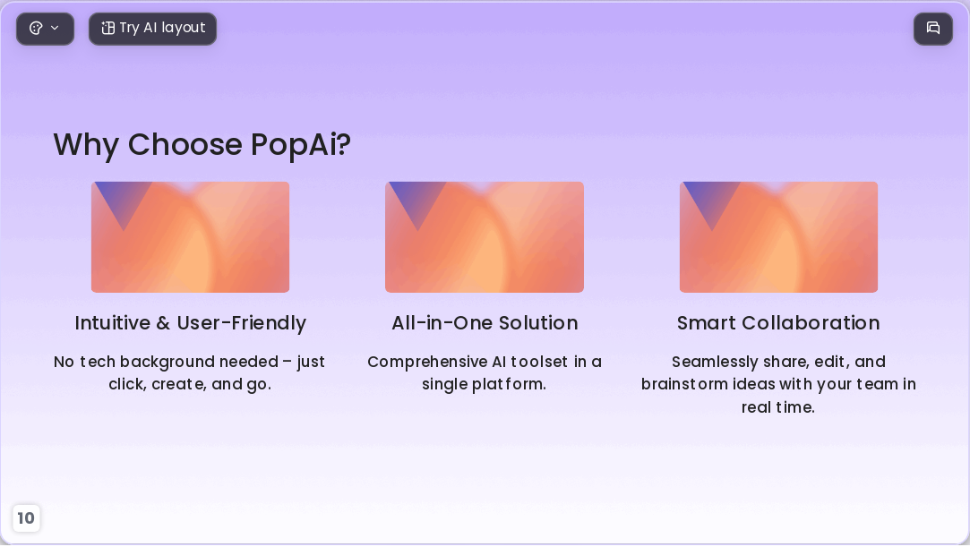 gradient purple AI Presentation Template for Teaching Courseware 2026 - Slide 10