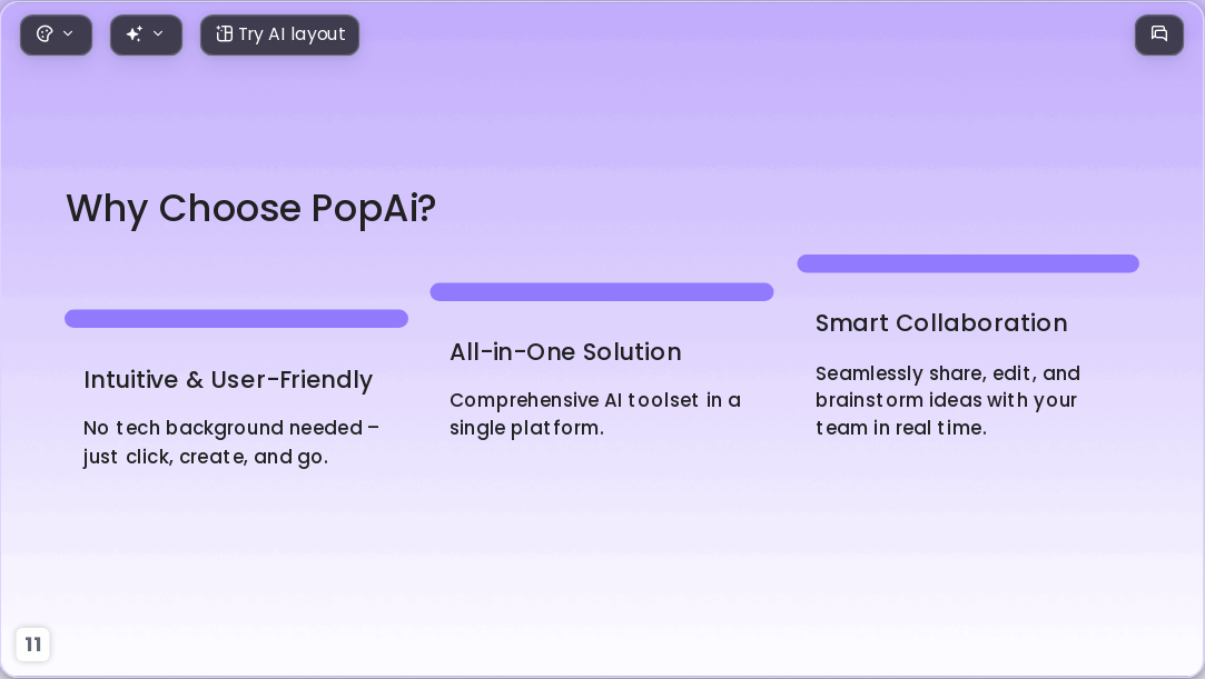 gradient purple AI Presentation Template for Teaching Courseware 2026 - Slide 11