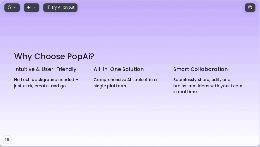 gradient purple AI Presentation Template for Teaching Courseware 2026 - Slide 16
