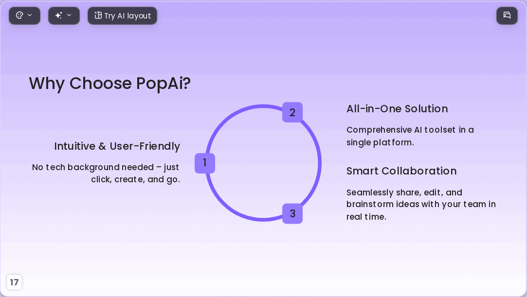gradient purple AI Presentation Template for Teaching Courseware 2026 - Slide 17