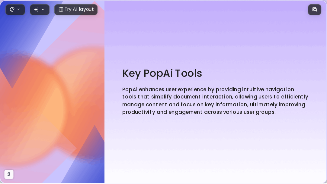 gradient purple AI Presentation Template for Teaching Courseware 2026 - Slide 2