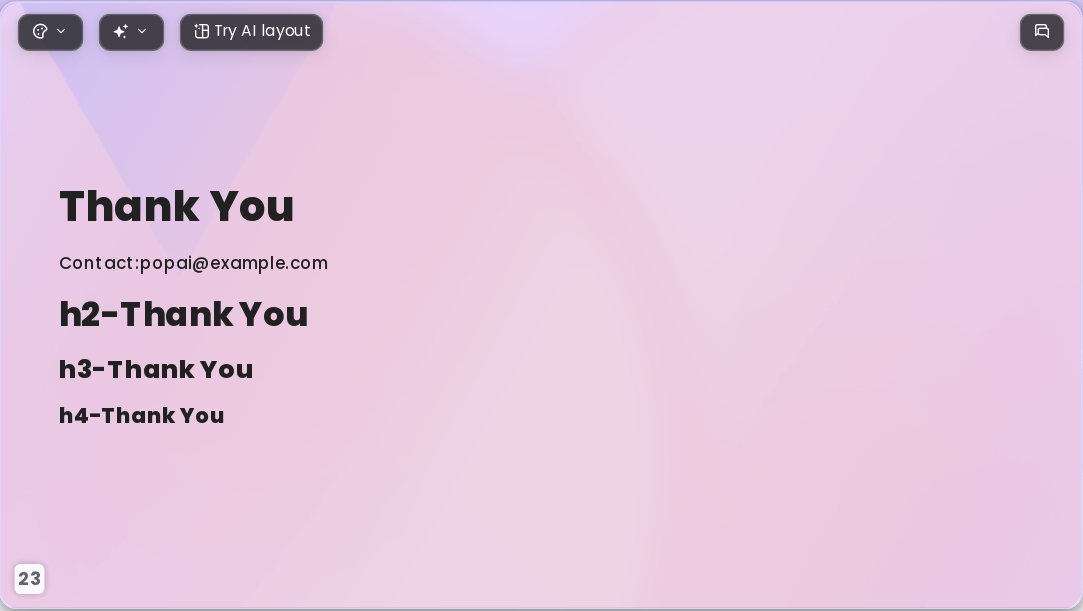gradient purple AI Presentation Template for Teaching Courseware 2026 - Slide 23