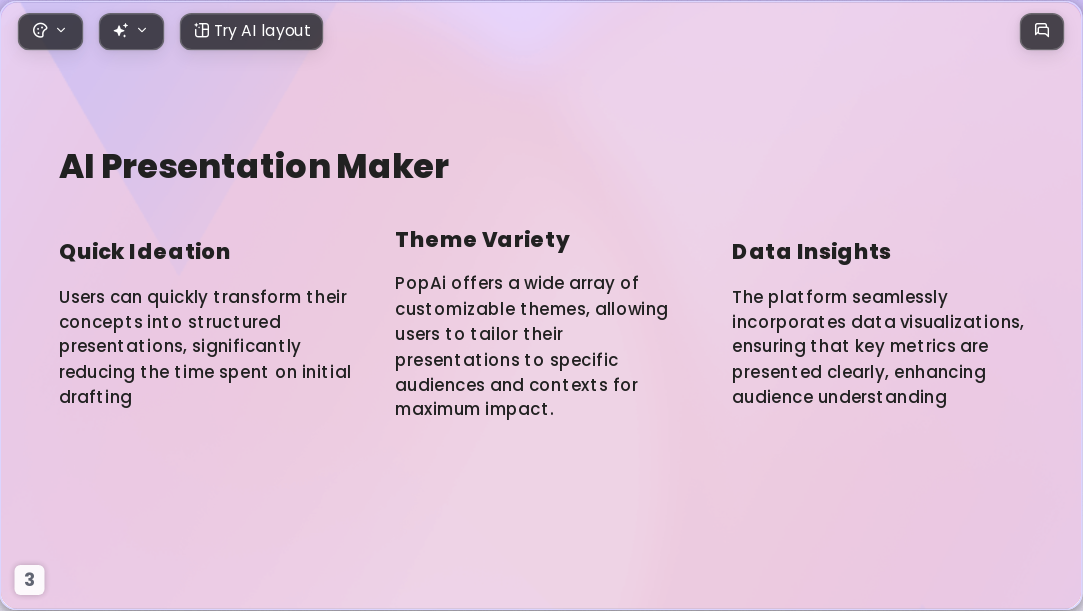 gradient purple AI Presentation Template for Teaching Courseware 2026 - Slide 3