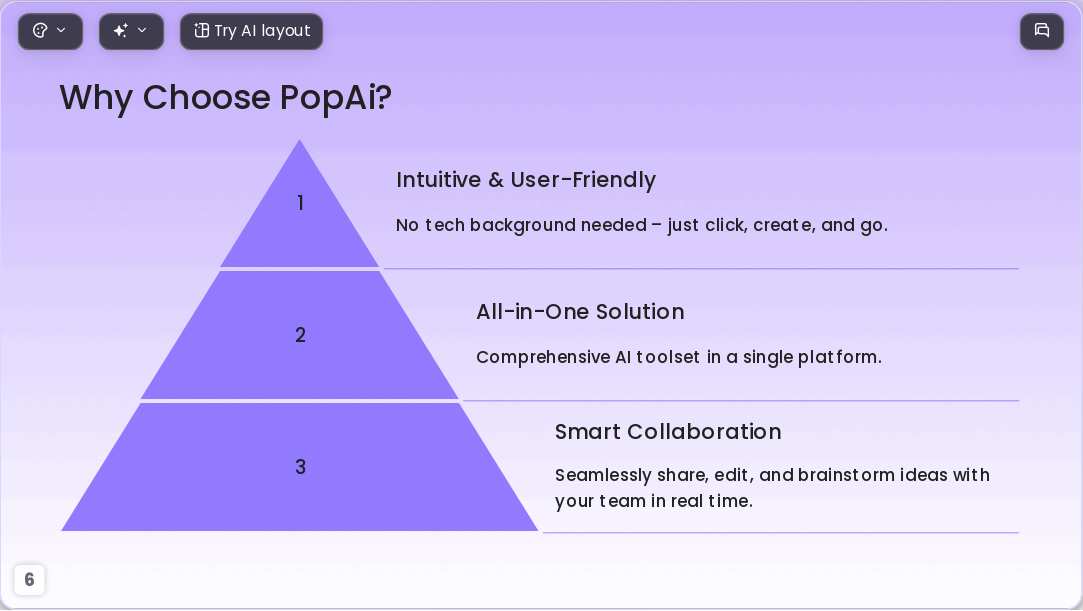 gradient purple AI Presentation Template for Teaching Courseware 2026 - Slide 6