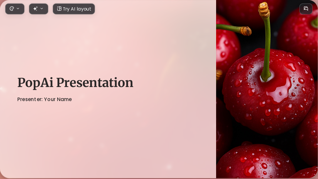 Summer Impression AI Presentation Template for Artwork Showcase 2026