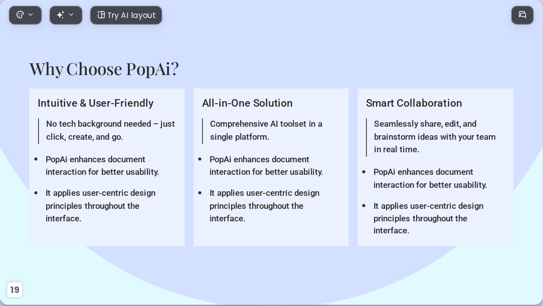 Geometric Blue AI Presentation Template for Teaching Courseware 2026 - Slide 19