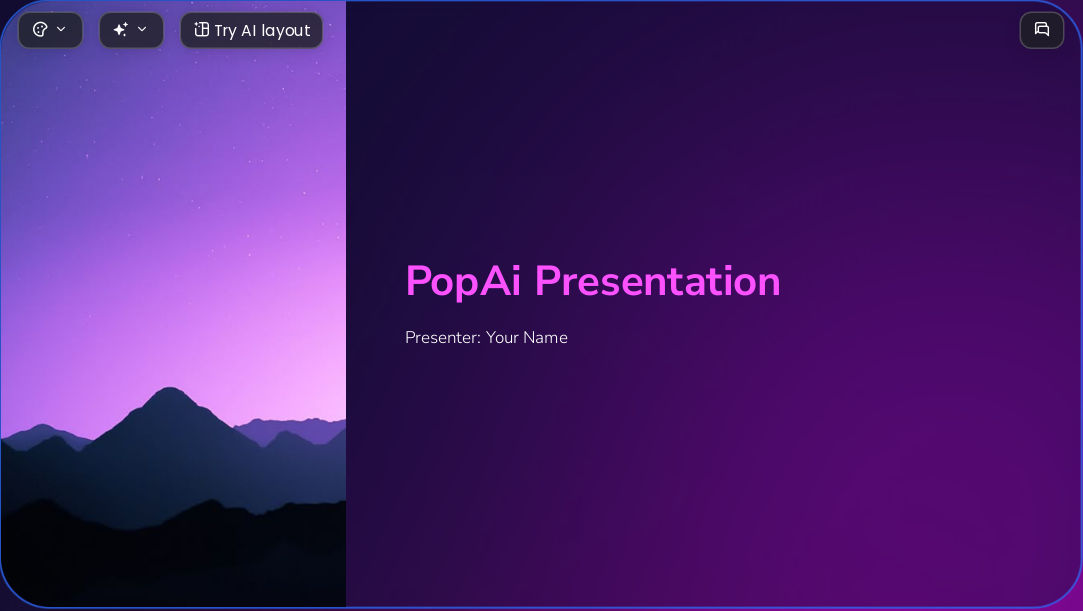 Iridescent Aurora AI Presentation Template for Creative Proposal 2026