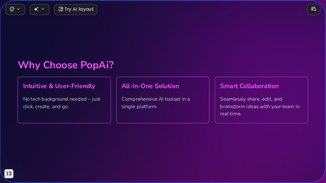Iridescent Aurora AI Presentation Template for Creative Proposal 2026 - Slide 13