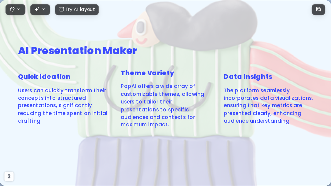 3d illustration character AI Presentation Template for Teaching Courseware 2026 - Slide 3
