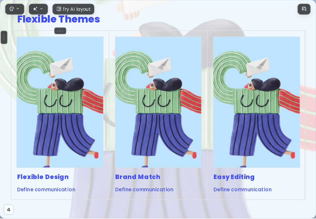 3d illustration character AI Presentation Template for Teaching Courseware 2026 - Slide 4