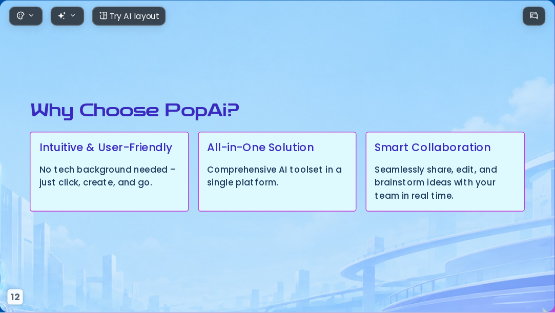 AI Tool for Presentation Design Mastering PopAi Creative Features 2026 - Slide 12