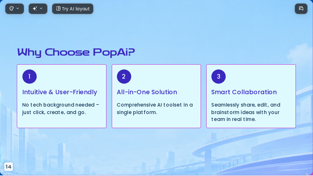 AI Tool for Presentation Design Mastering PopAi Creative Features 2026 - Slide 14