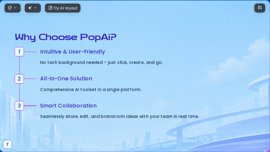 AI Tool for Presentation Design Mastering PopAi Creative Features 2026 - Slide 7