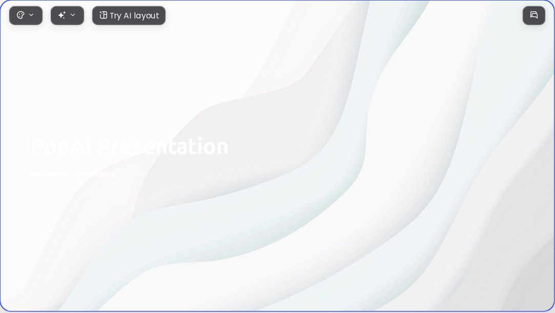 Paper-cutting blue AI Presentation Template for Academic Report 2026