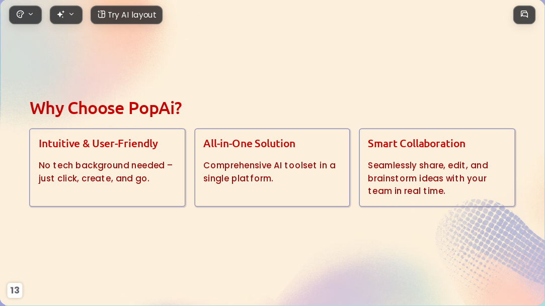 Free AI PowerPoint Generator Comparison Guide Top Tools and Templates for 2026 - Slide 13