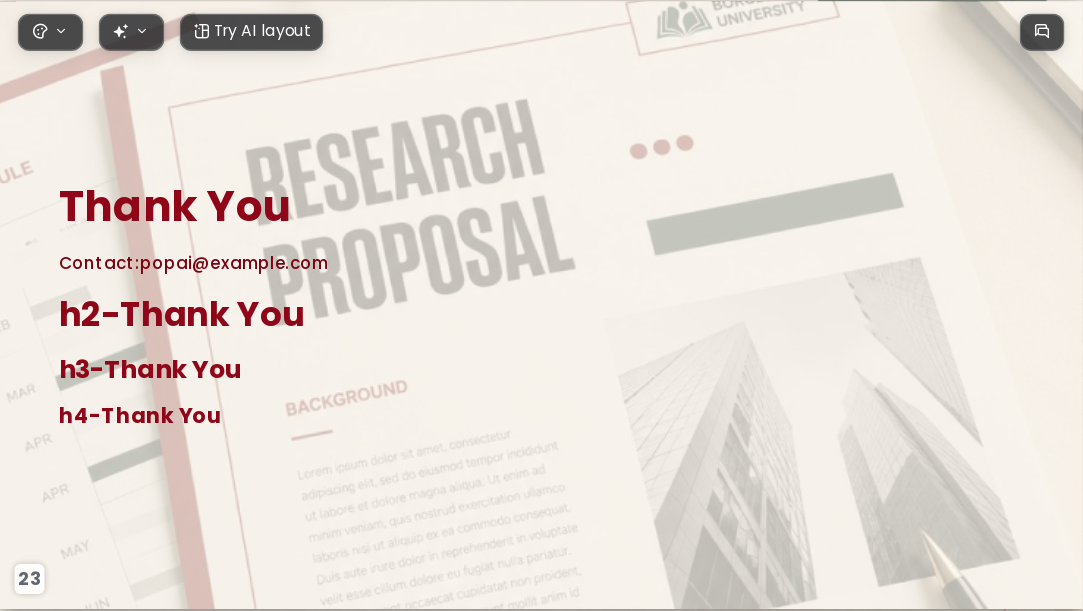 Dissertation Proposal AI Presentation Templates for PhD Students 2026 - Slide 23