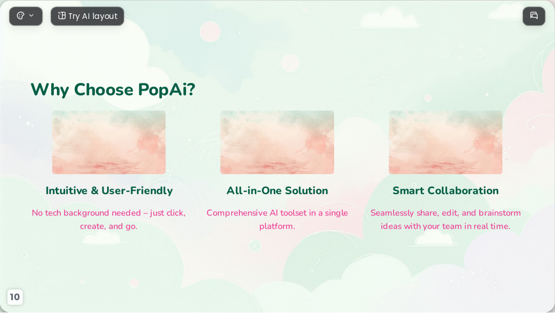 Sweet Dreams AI Presentation Template for Portfolio Showcase 2026 - Slide 10