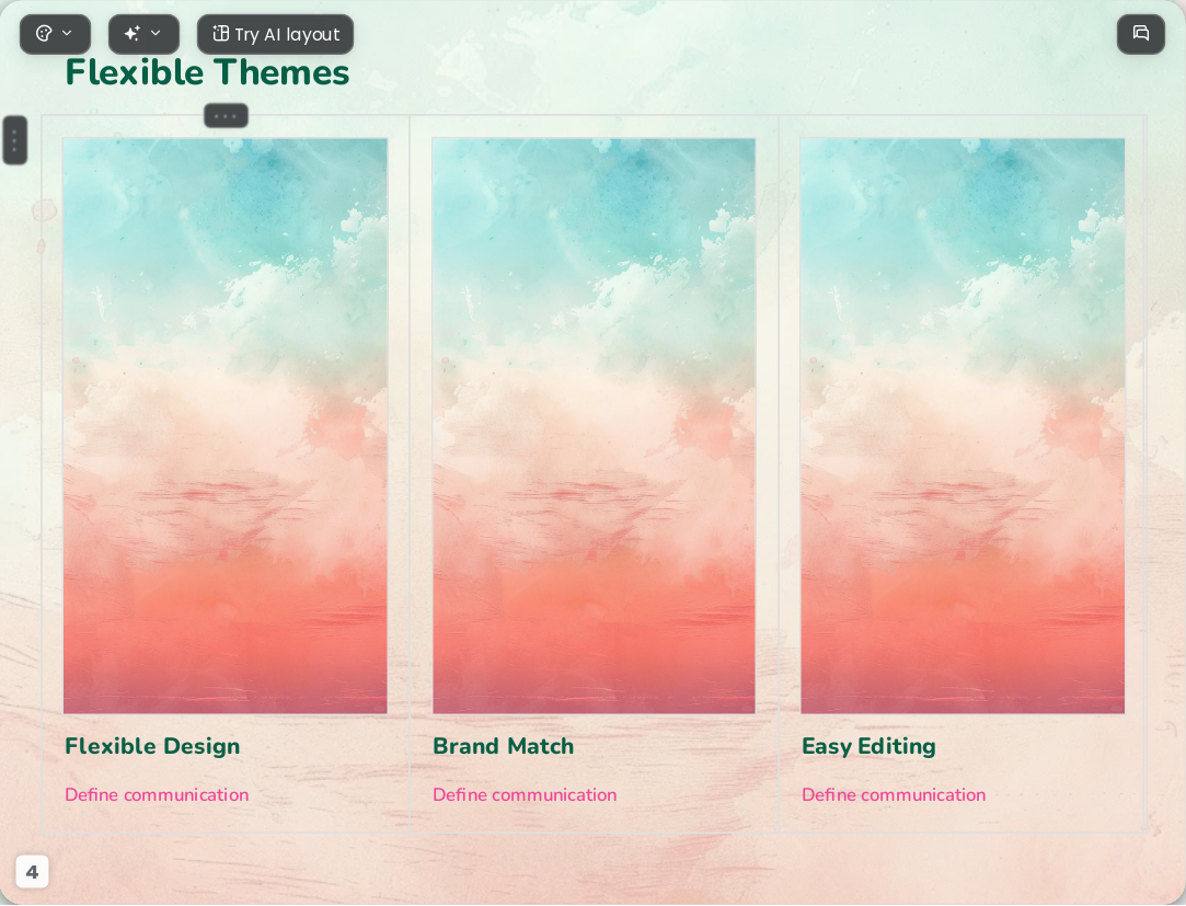 Sweet Dreams AI Presentation Template for Portfolio Showcase 2026 - Slide 4