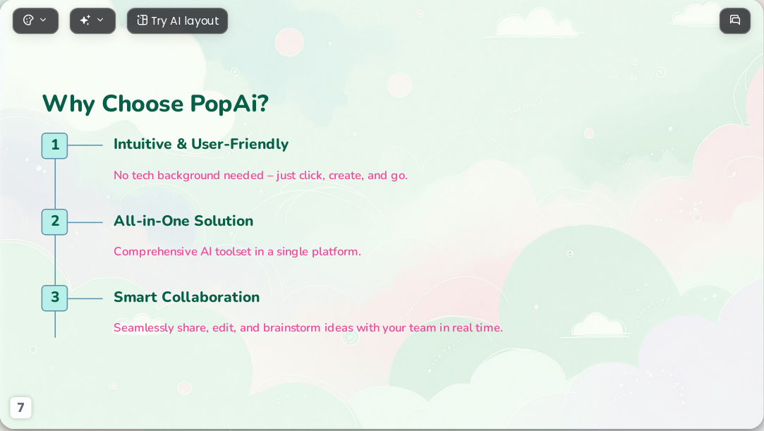 Sweet Dreams AI Presentation Template for Portfolio Showcase 2026 - Slide 7
