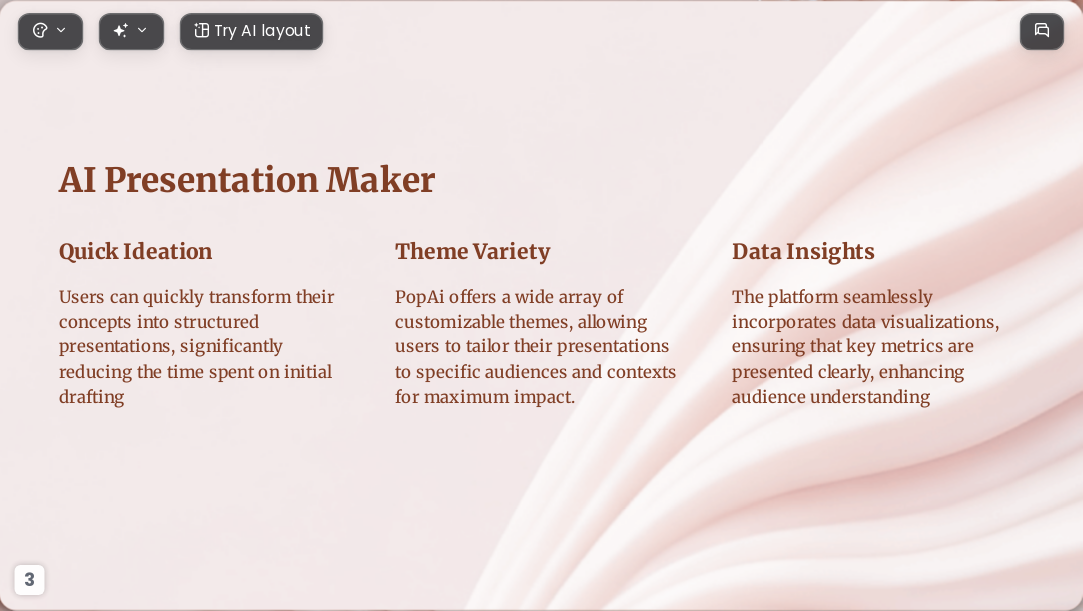 Gradient Fluid Art AI Presentation Template for Teaching Courseware 2026 - Slide 3