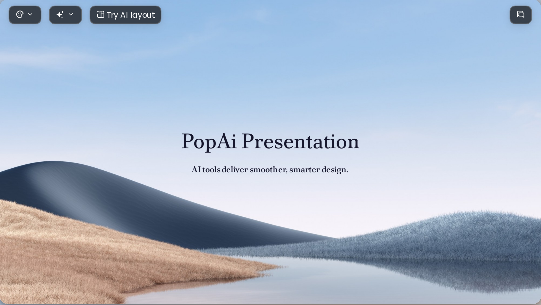 Art Landscape AI Presentation Template for Teaching Courseware 2026