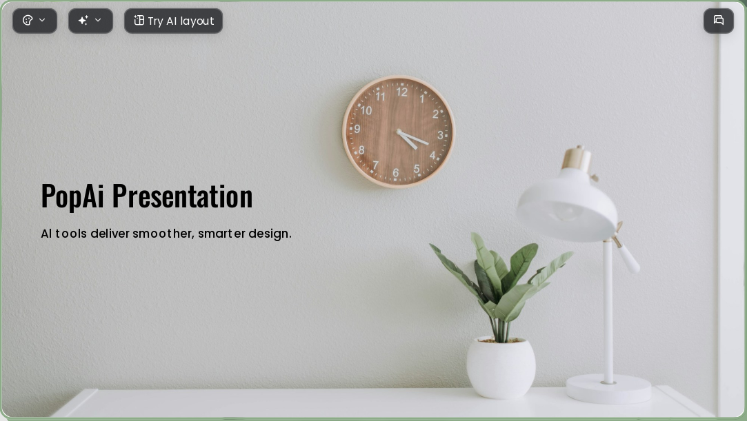 Minimalist green vitality AI Presentation Template for Artwork Showcase 2026