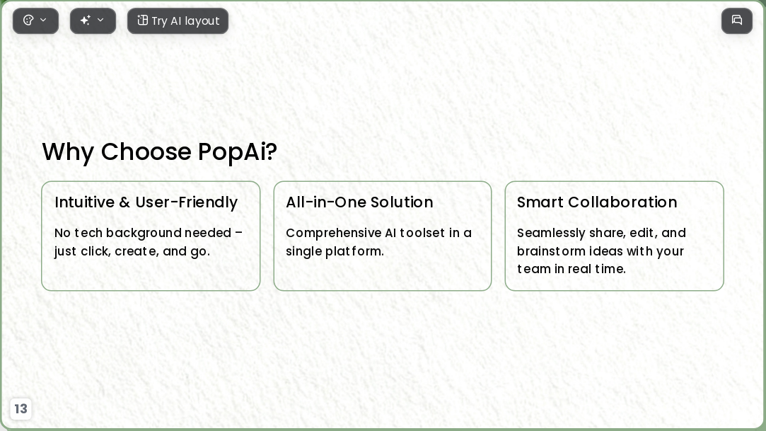 Minimalist green vitality AI Presentation Template for Artwork Showcase 2026 - Slide 13