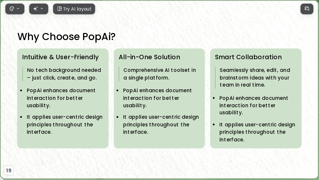 Minimalist green vitality AI Presentation Template for Artwork Showcase 2026 - Slide 19