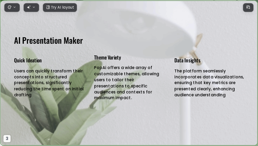 Minimalist green vitality AI Presentation Template for Artwork Showcase 2026 - Slide 3