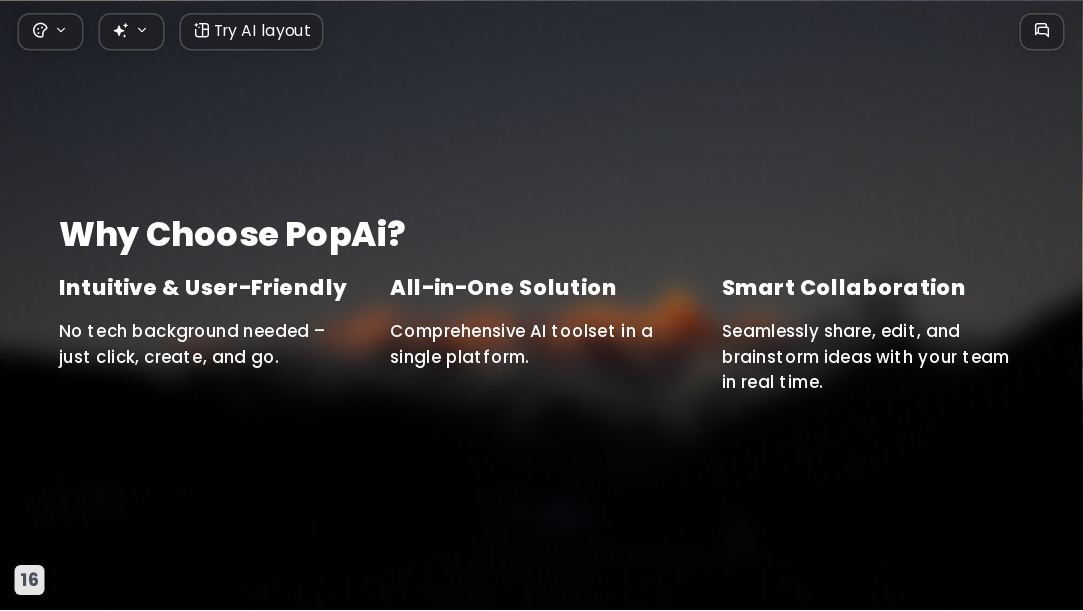 Sunlit Golden Mountain AI Presentation Template for Portfolio Showcase 2026. - Slide 16