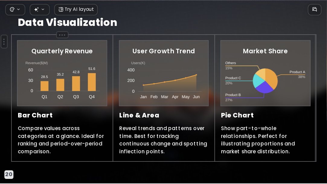 Sunlit Golden Mountain AI Presentation Template for Portfolio Showcase 2026. - Slide 20