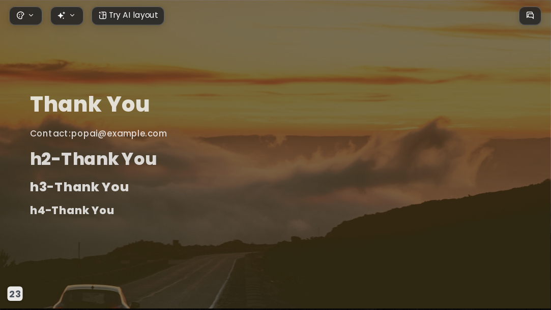 Sunlit Golden Mountain AI Presentation Template for Portfolio Showcase 2026. - Slide 23