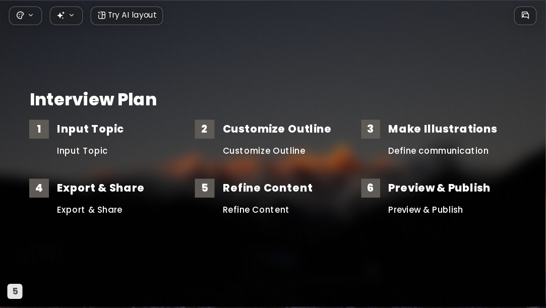 Sunlit Golden Mountain AI Presentation Template for Portfolio Showcase 2026. - Slide 5