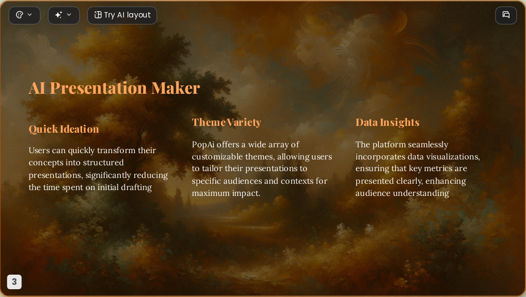 Classical Art AI Presentation Template for Portfolio Showcase 2026 - Slide 3