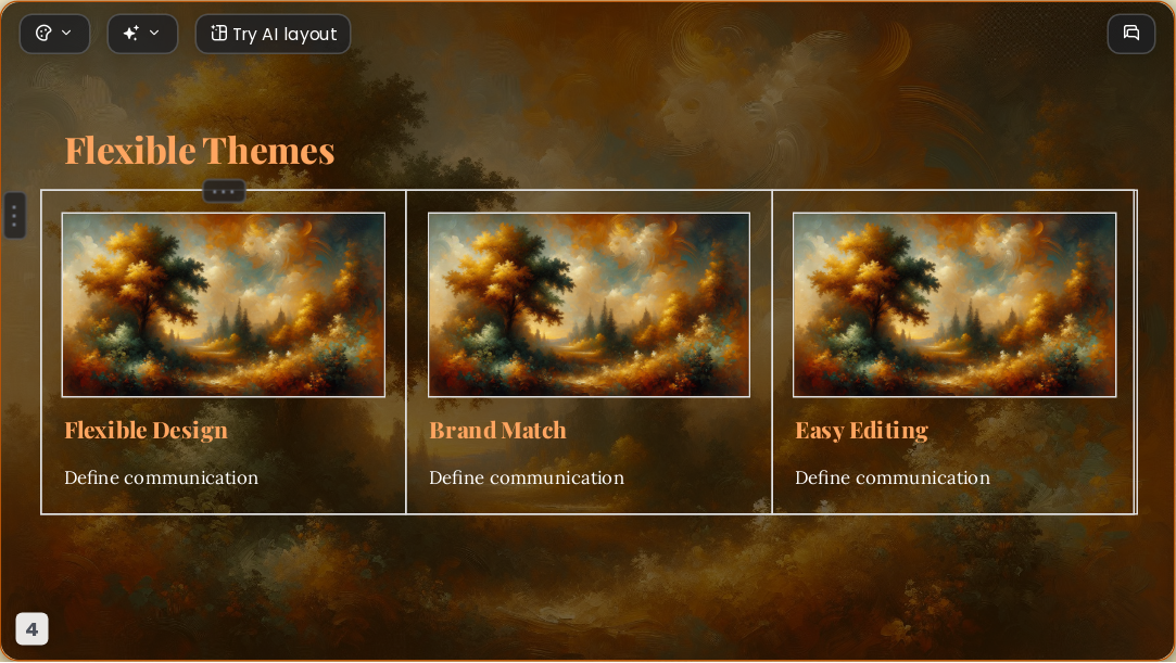 Classical Art AI Presentation Template for Portfolio Showcase 2026 - Slide 4