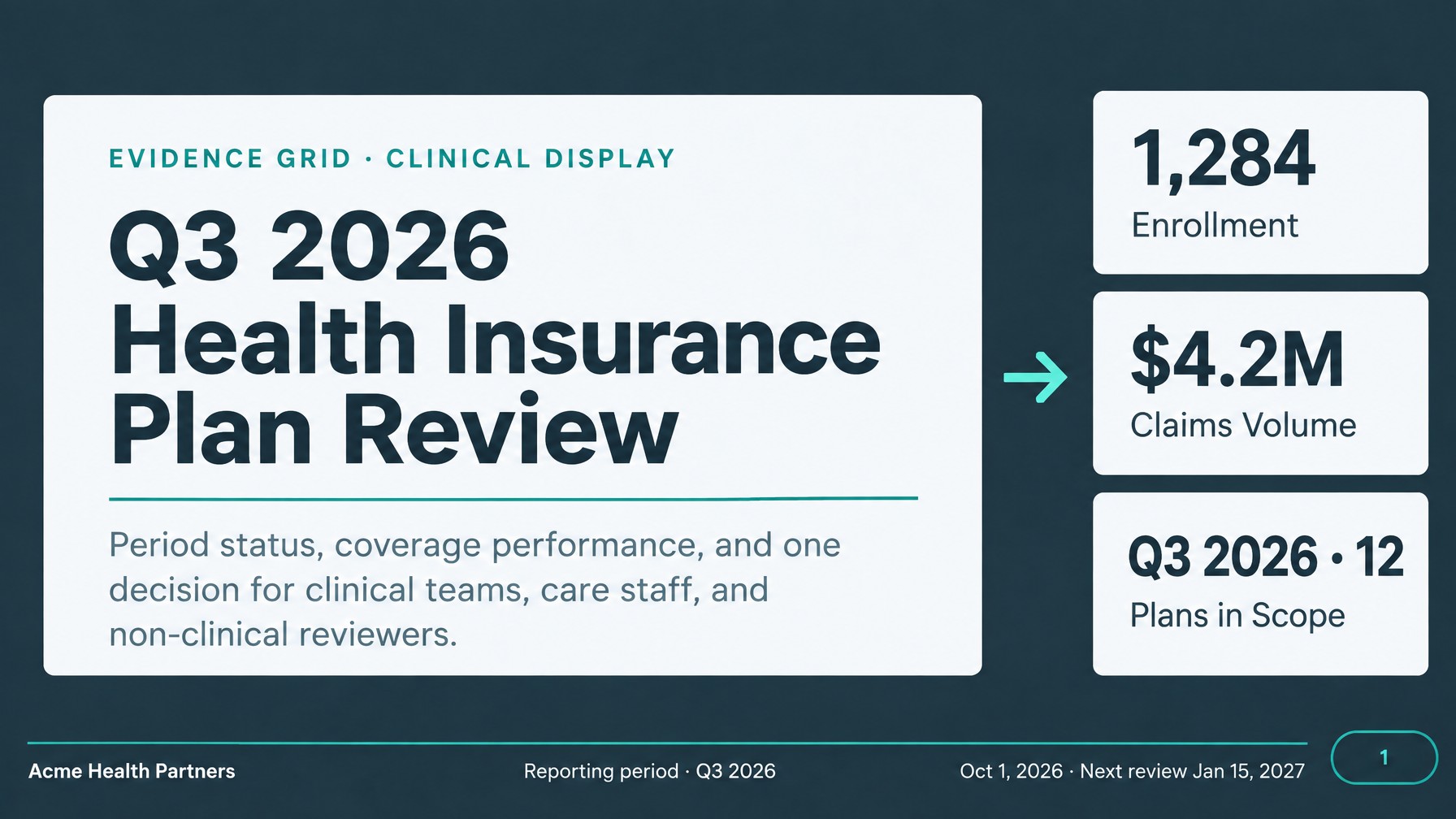Health Insurance Plan AI Slide Templates with Data 2026 - Slide 1