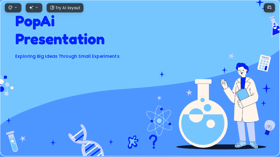 Curious by Nature AI Presentation Template for Teaching Courseware 2026