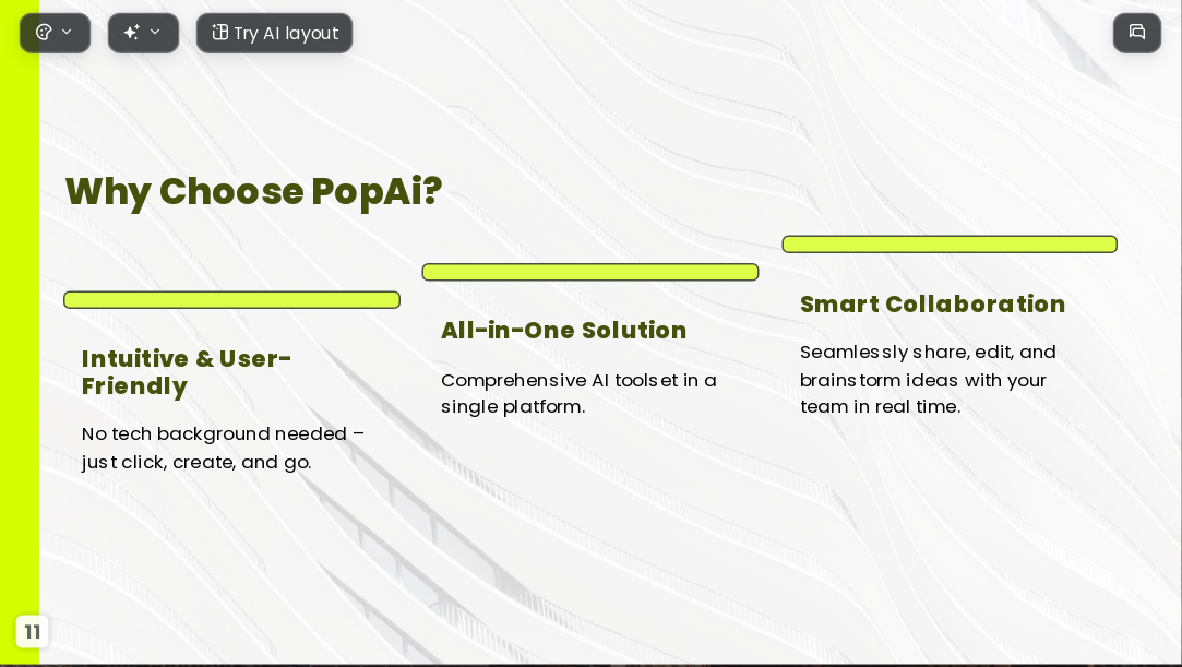 The Business Plan AI Presentation Template for Design Showcase 2026 - Slide 11