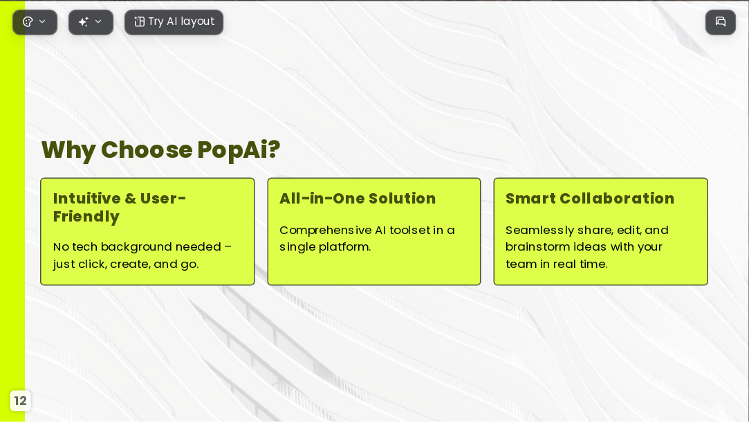 The Business Plan AI Presentation Template for Design Showcase 2026 - Slide 12