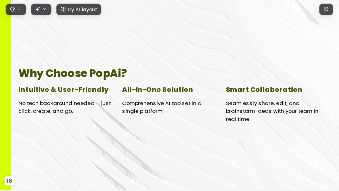 The Business Plan AI Presentation Template for Design Showcase 2026 - Slide 16