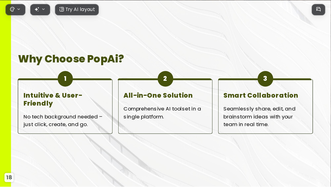 The Business Plan AI Presentation Template for Design Showcase 2026 - Slide 18