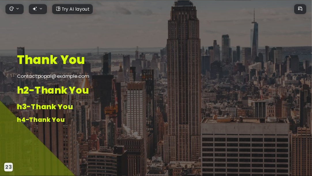 The Business Plan AI Presentation Template for Design Showcase 2026 - Slide 23