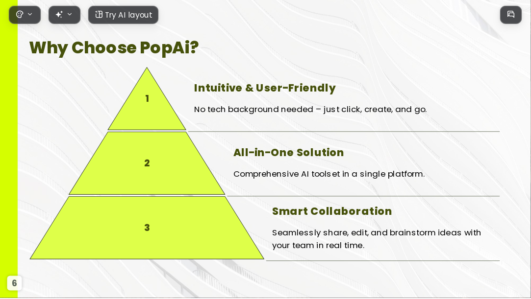 The Business Plan AI Presentation Template for Design Showcase 2026 - Slide 6